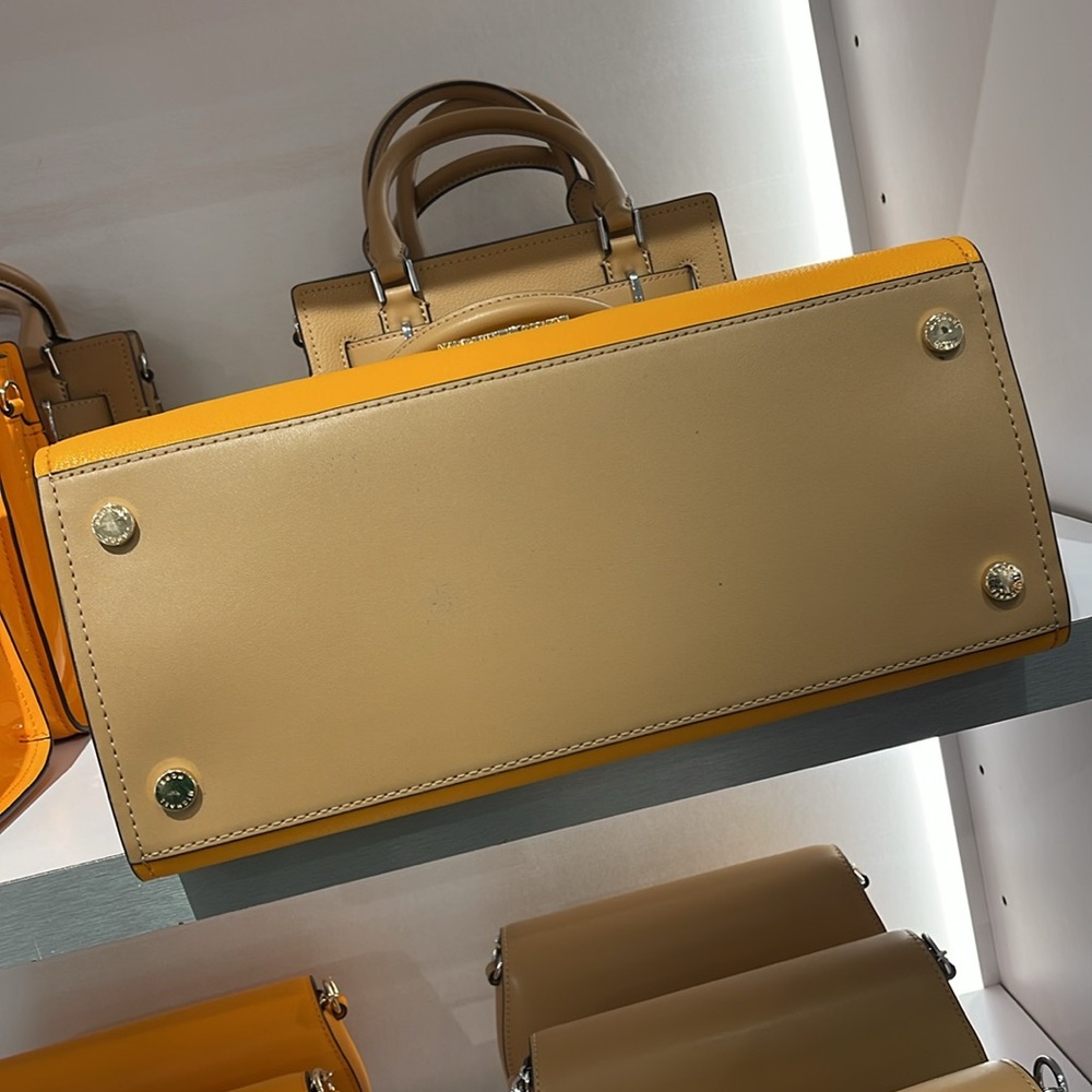 MICHAEL KORS Hamilton Medium Color-Block Leather Satchel
POP ORANGE MULTI
NWT - Picture 9 of 16